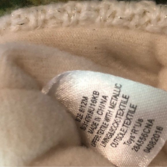 Baby shoes knitted booties 6-12 M - Picture 4 of 8